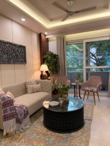 3bhk in cr park(cr4) living room 16
